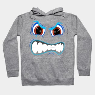 Mad Emoticon Smiley Face Shirt Bl Hoodie